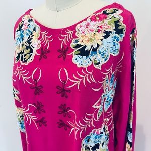 Pink Linen Kurta with Cutwork